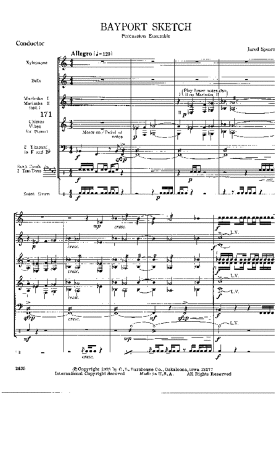 Bayport Sketch Score scores gallery preview page 2