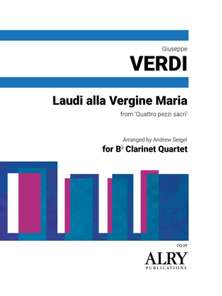 Laudi alla Vergine Maria for Clarinet Quartet