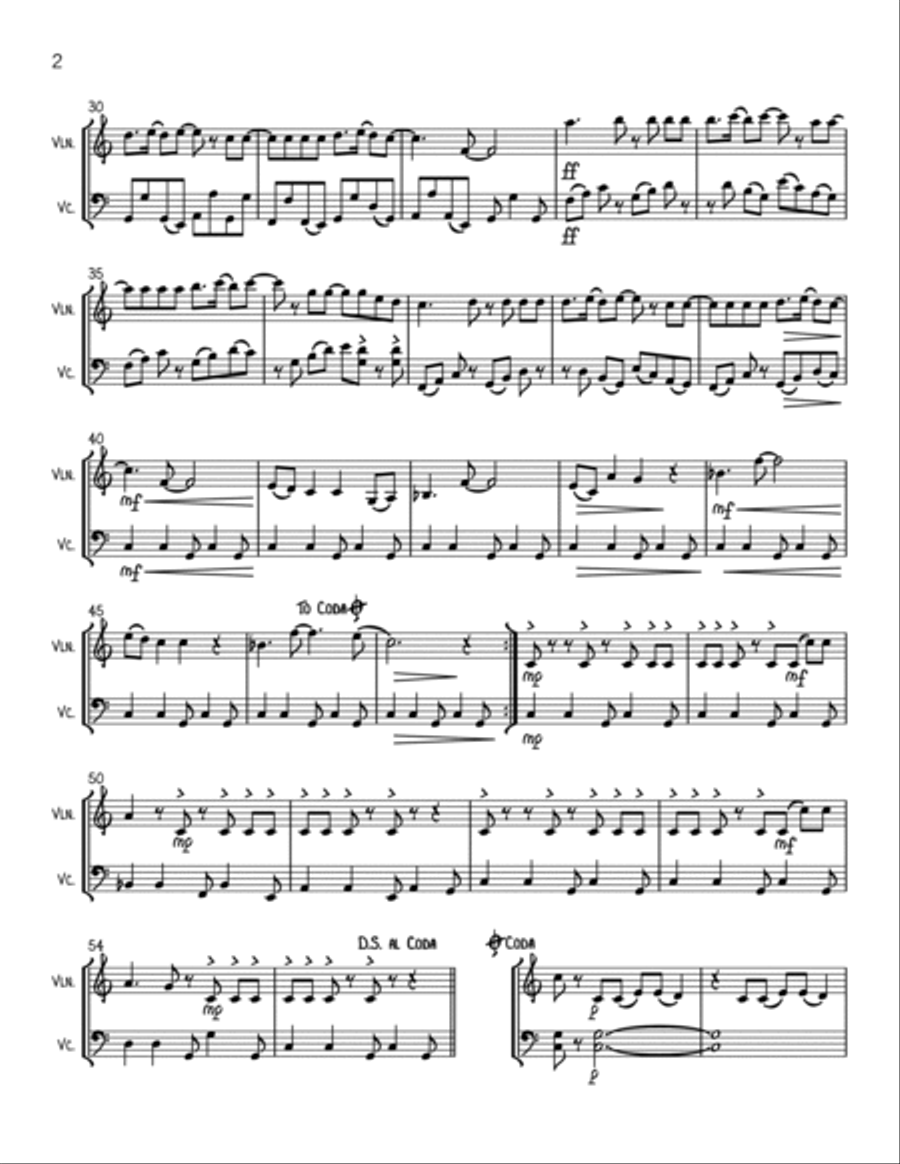 Material Girl String Duet scores gallery preview page 2
