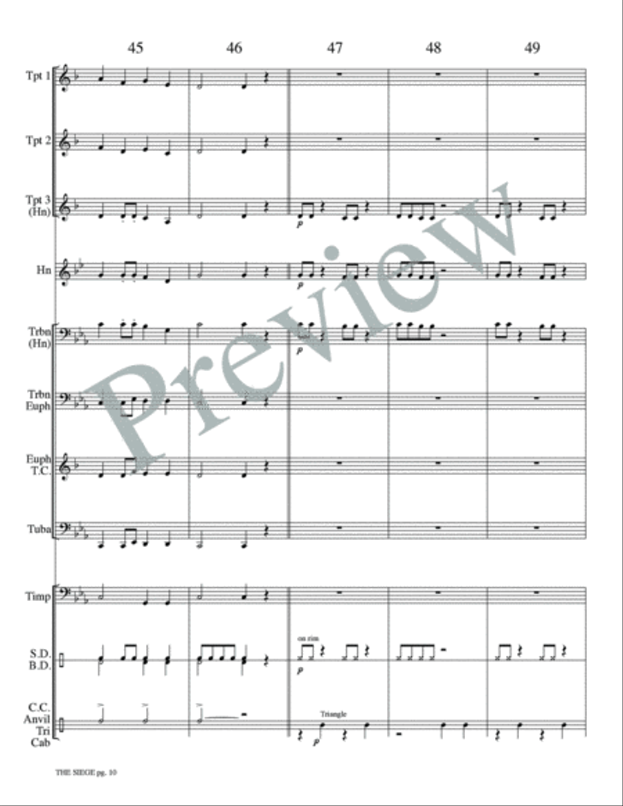 The Siege The Siege Small Ensemble scores gallery preview page 12