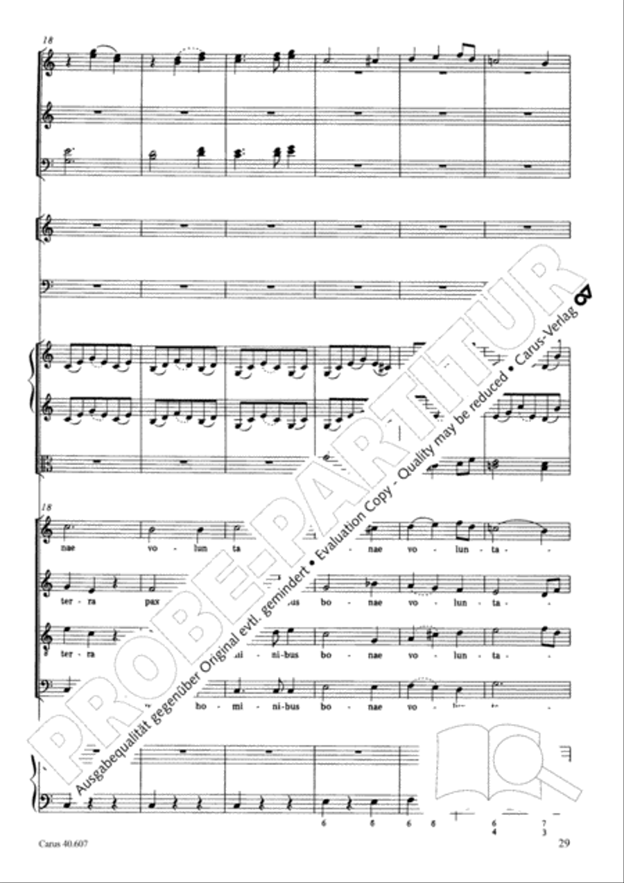 Mass in time of war (Missa in tempore belli) 4-Part scores gallery preview page 40