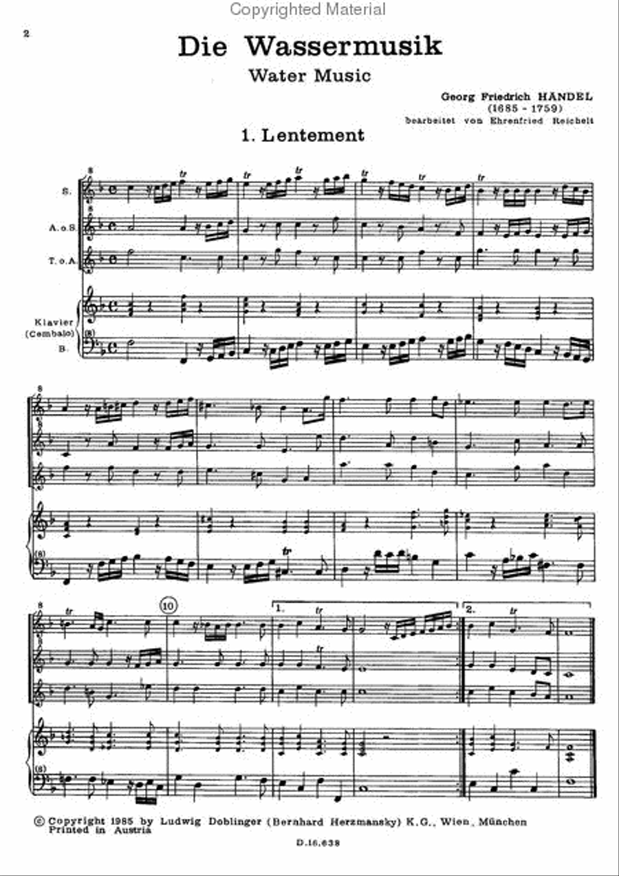 Wassermusik Wassermusik Piano scores gallery preview page 2