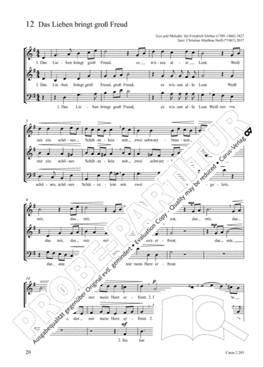 Loreley. Folk songs for choir (Loreley. Volkslieder fur Chor) Choir scores gallery preview page 27