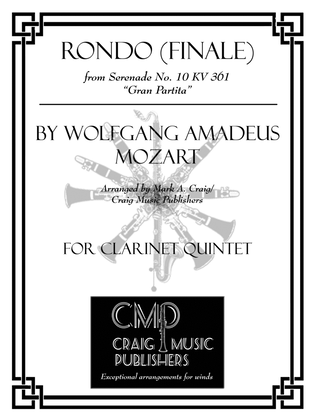 Book cover for Rondo from Gran Partita Serenade KV361 (CQ5)