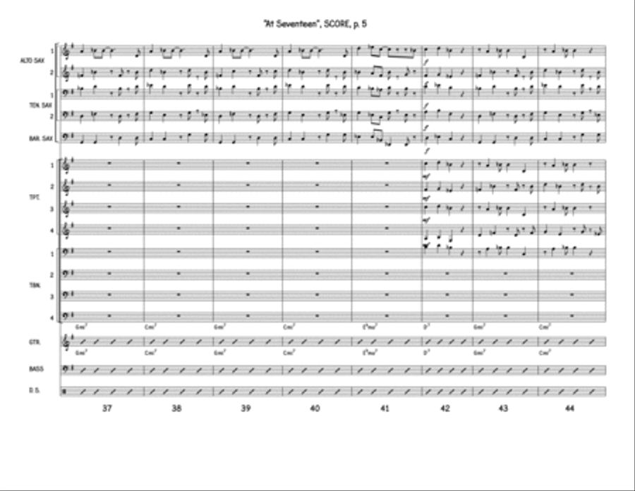 At Seventeen At Seventeen Large Ensemble scores gallery preview page 5