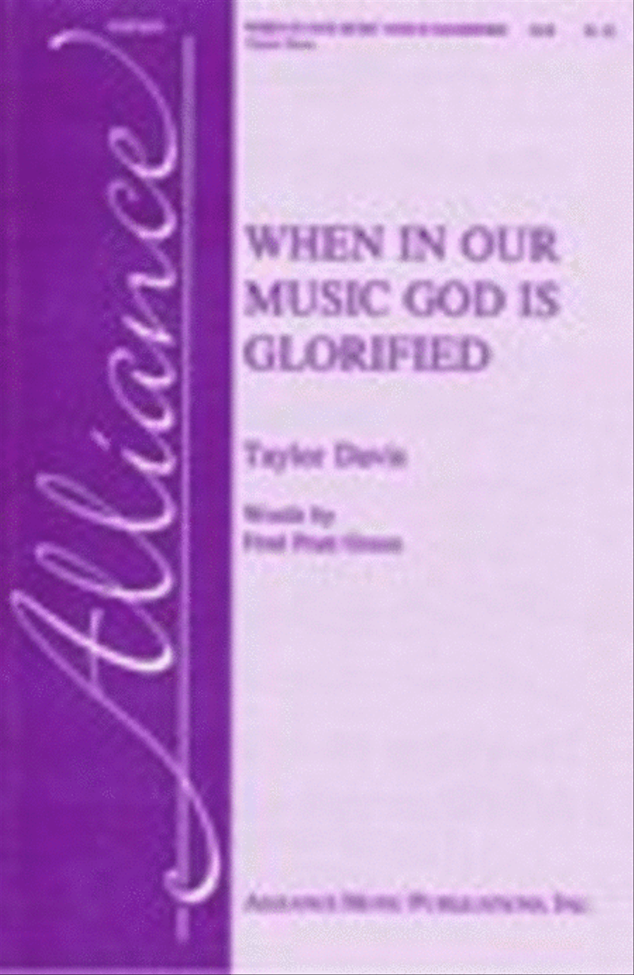 When In Our Music God Is Glorified 3-Part scores gallery preview page 1