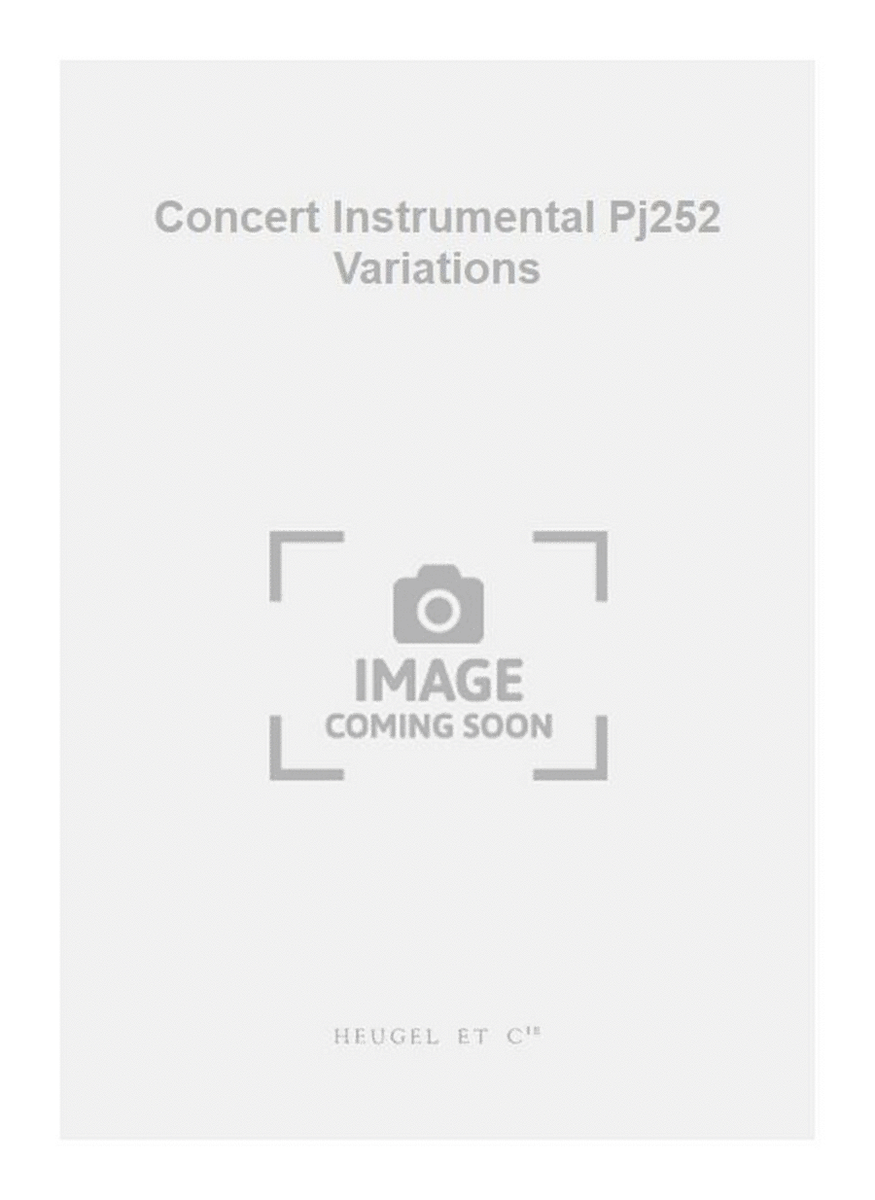Concert Instrumental Pj252 Variations