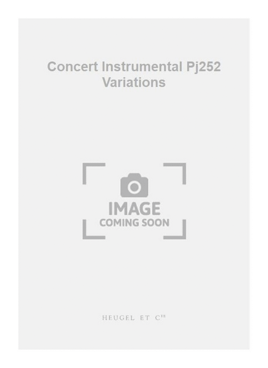 Concert Instrumental Pj252 Variations Set of Parts scores gallery preview page 1