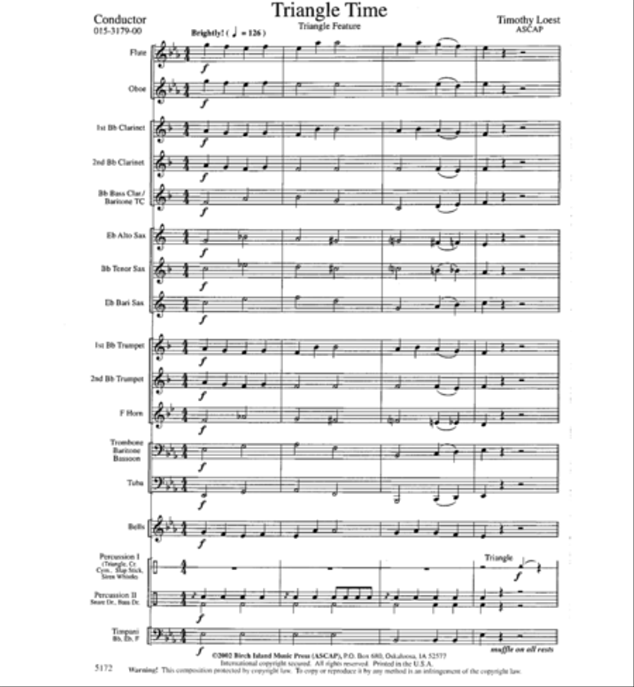 Triangle Time Concert Band scores gallery preview page 2
