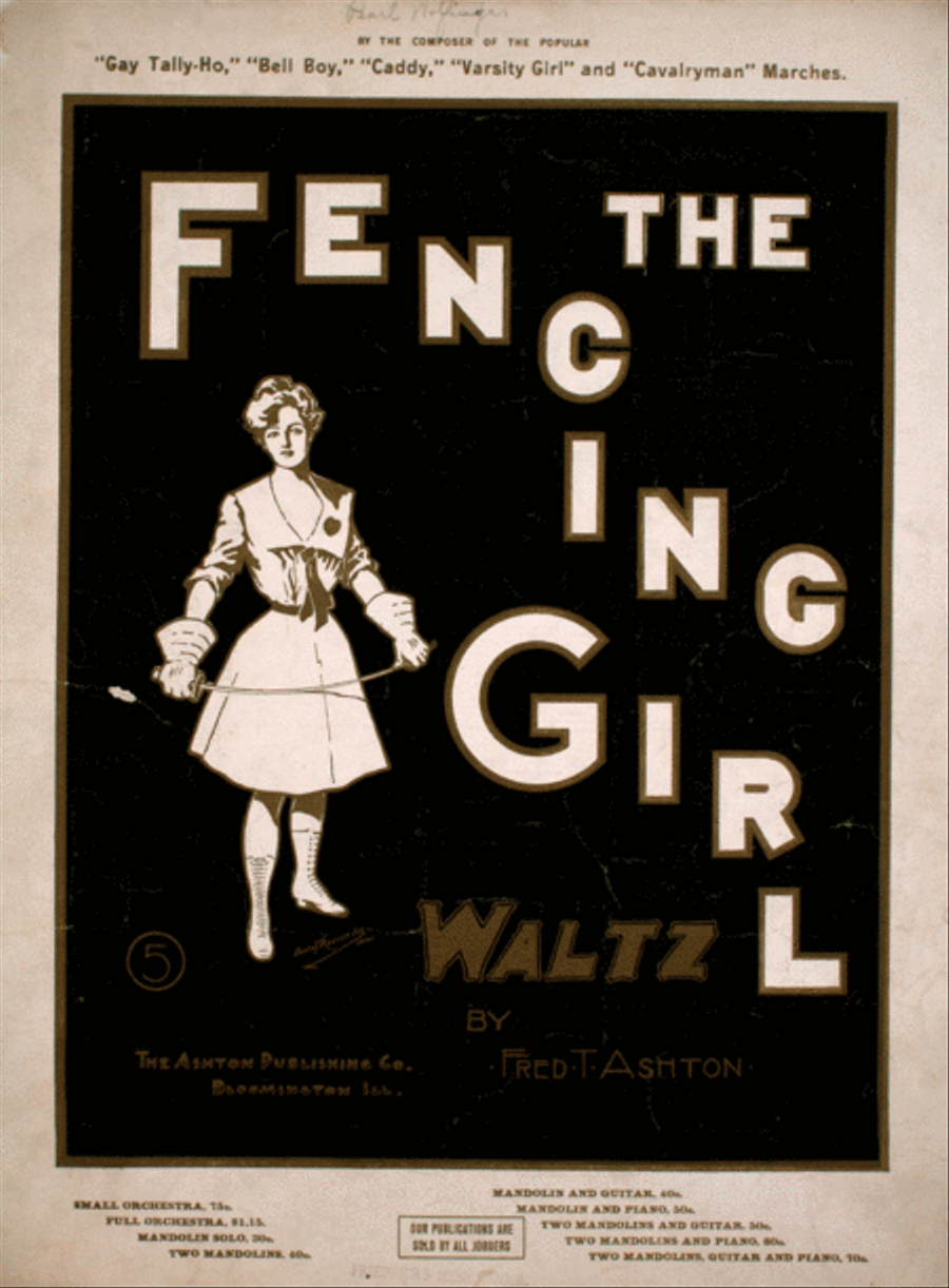 The Fencing Girl Waltz Piano Solo scores gallery preview page 1