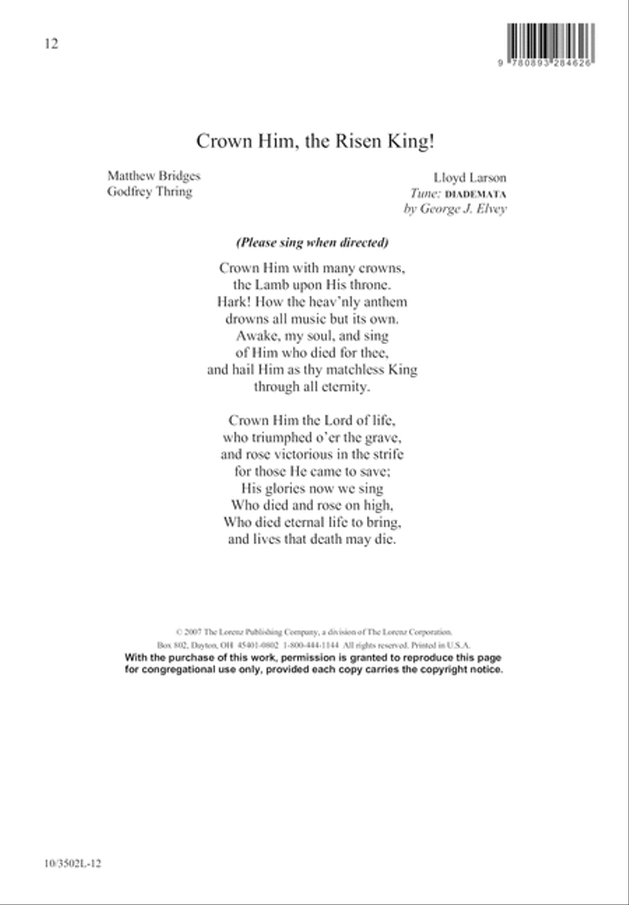 Crown Him, the Risen King! 3-Part scores gallery preview page 13