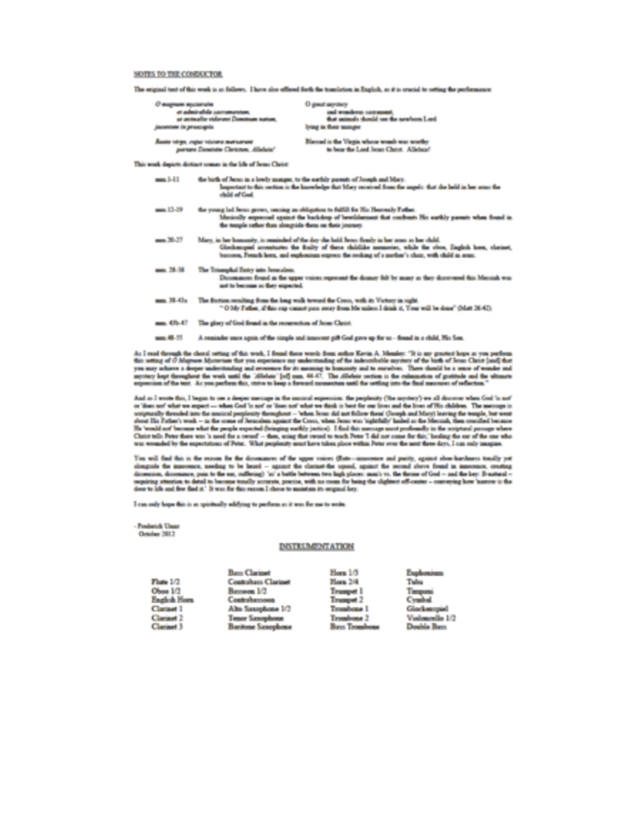 O Magnum Mysterium O Magnum Mysterium Set of Parts scores gallery preview page 3