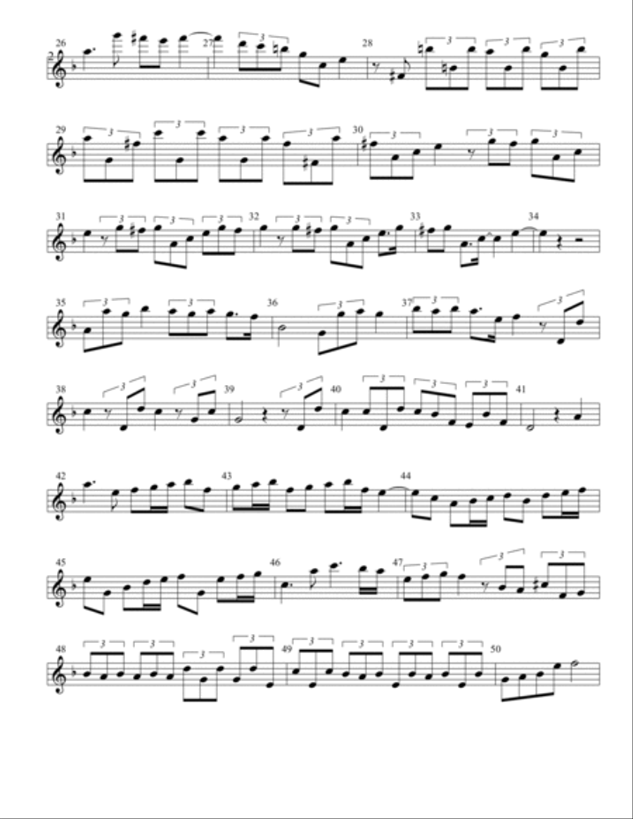 Into The Deep (Partita for Flute) Flute Solo scores gallery preview page 2
