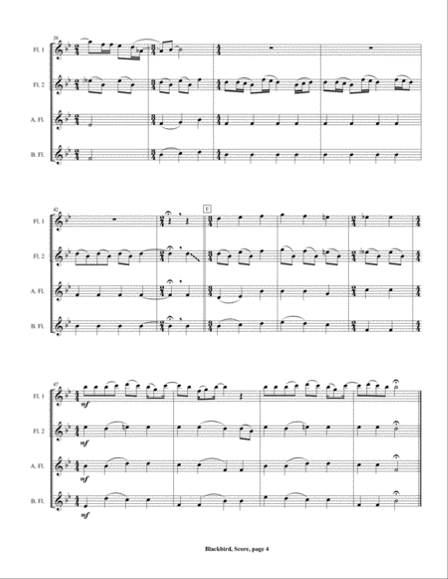 Blackbird Woodwind Ensemble scores gallery preview page 6