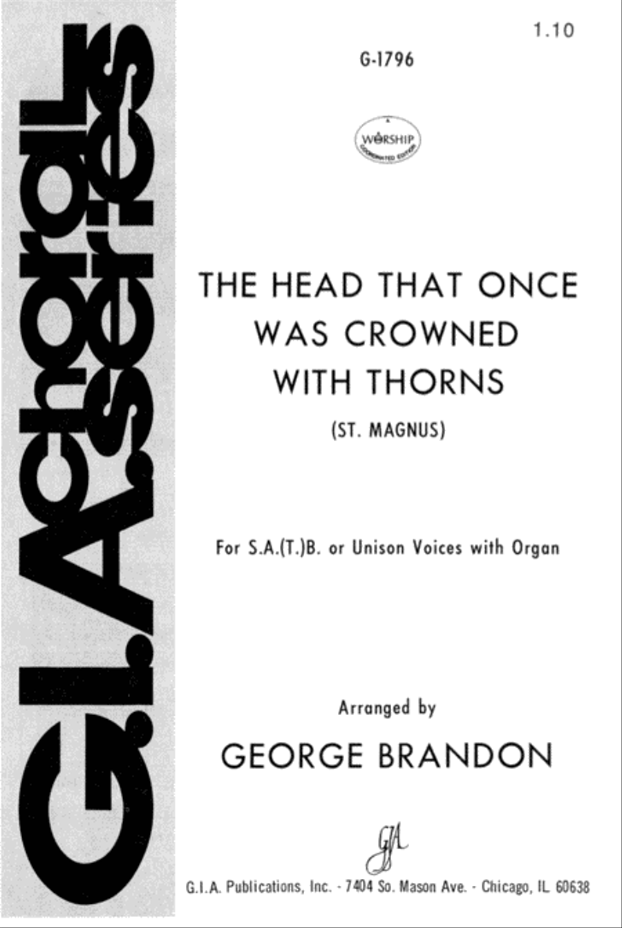 The Head That Once Was Crowned with Thorns 4-Part scores gallery preview page 1