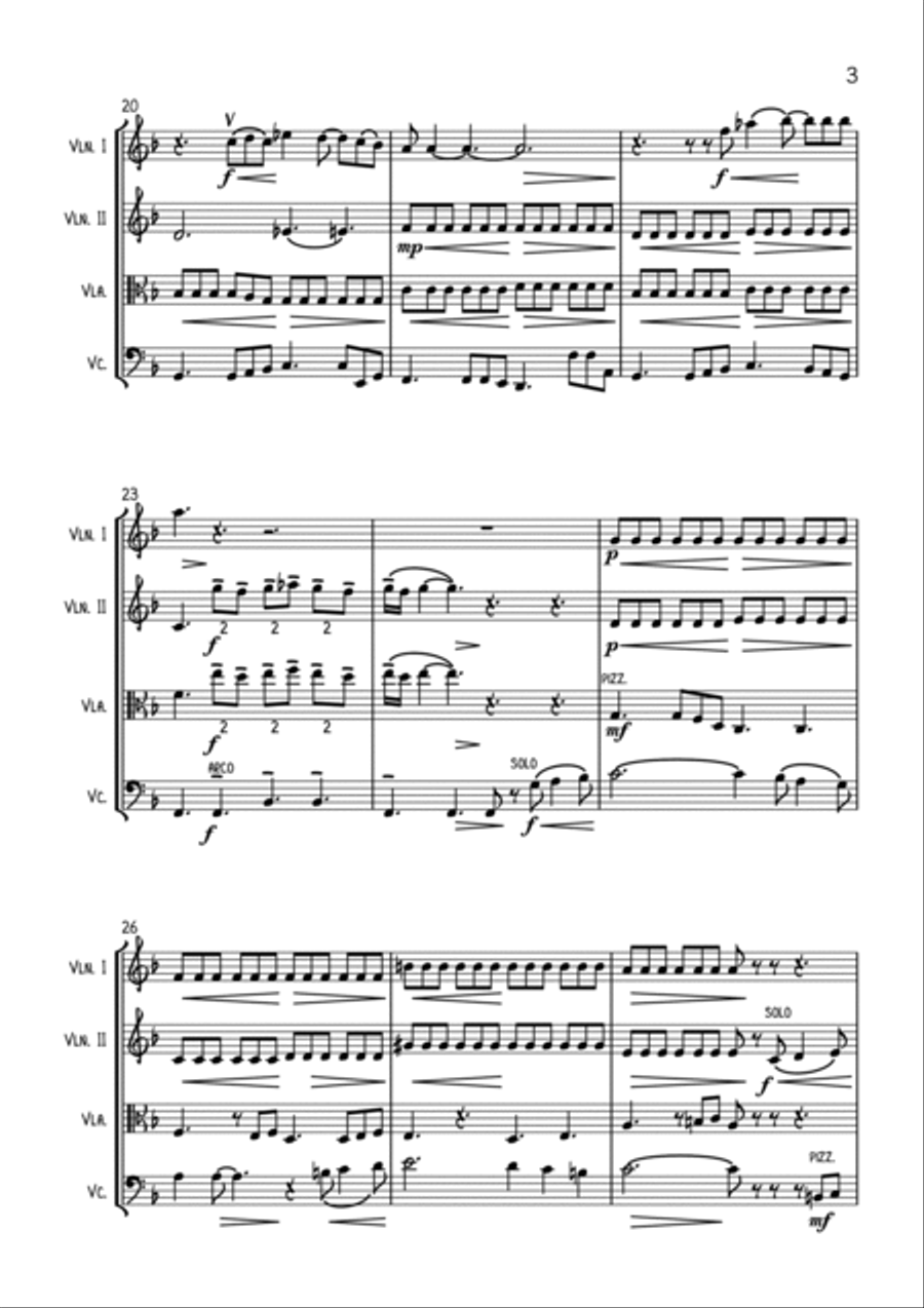 At Last String Quartet scores gallery preview page 3