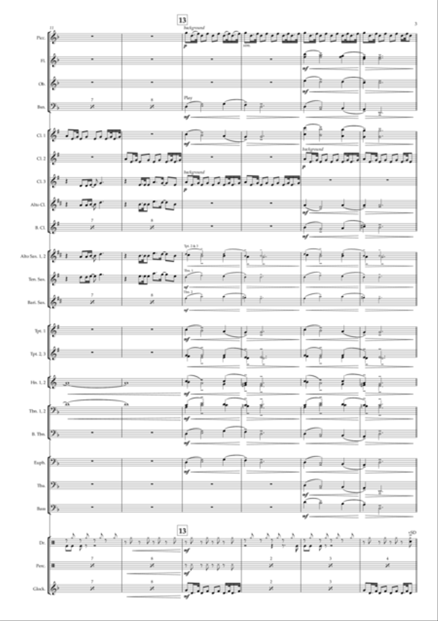Green Garden Concert Band scores gallery preview page 3