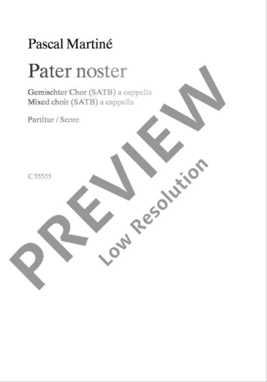 Pater noster 4-Part scores gallery preview page 2