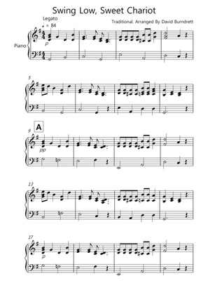 Swing Low, Sweet Chariot for Piano Solo