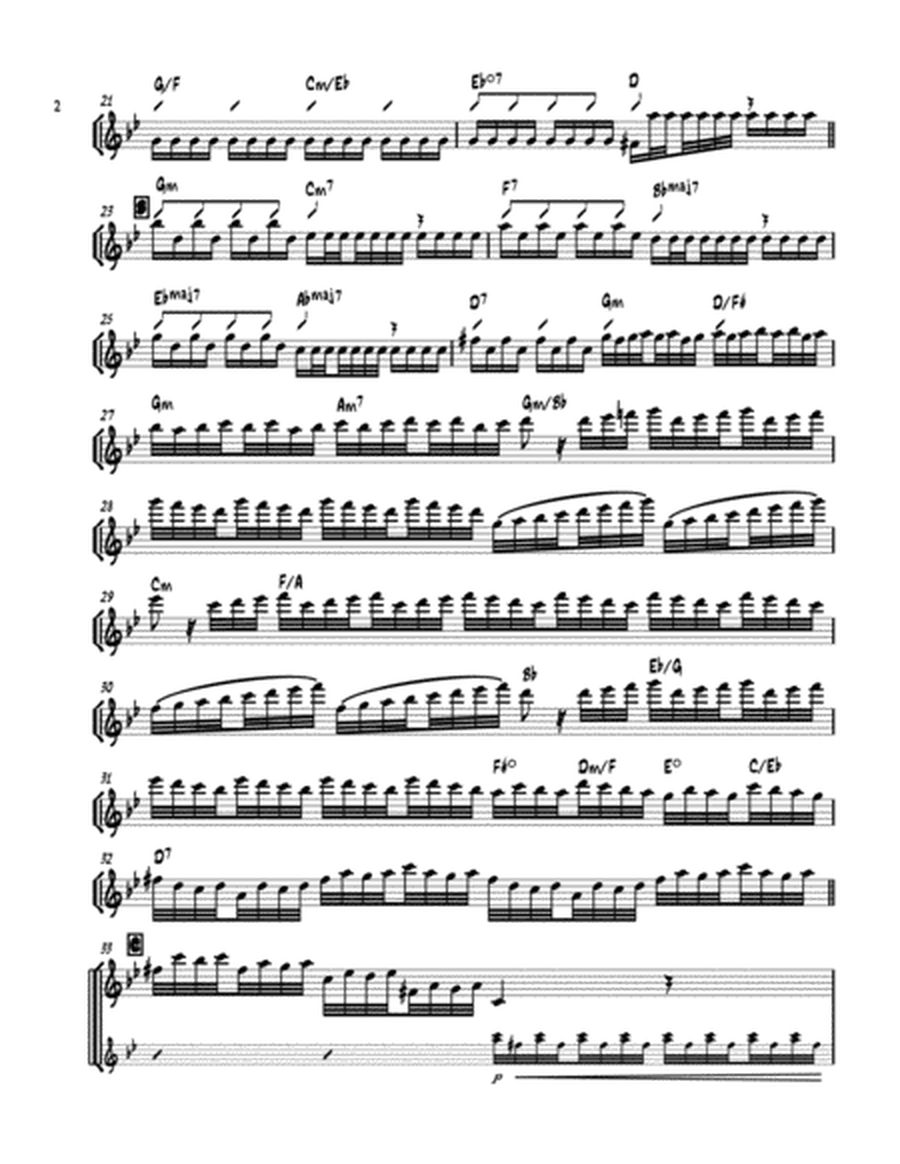 Winter - 1st Movement from "The Four Seasons" (Vivaldi/John Wick) - Lead sheet (key of G minor)