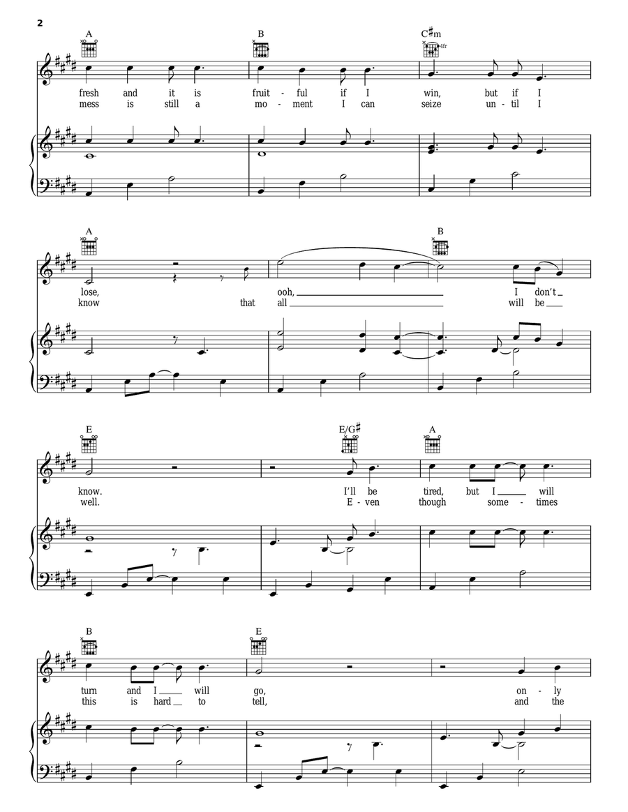 All Will Be Well All Will Be Well Piano, Vocal, Guitar scores gallery preview page 2