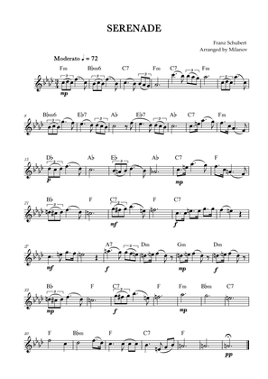 Book cover for Serenade | Schubert | Lead Sheet | F minor