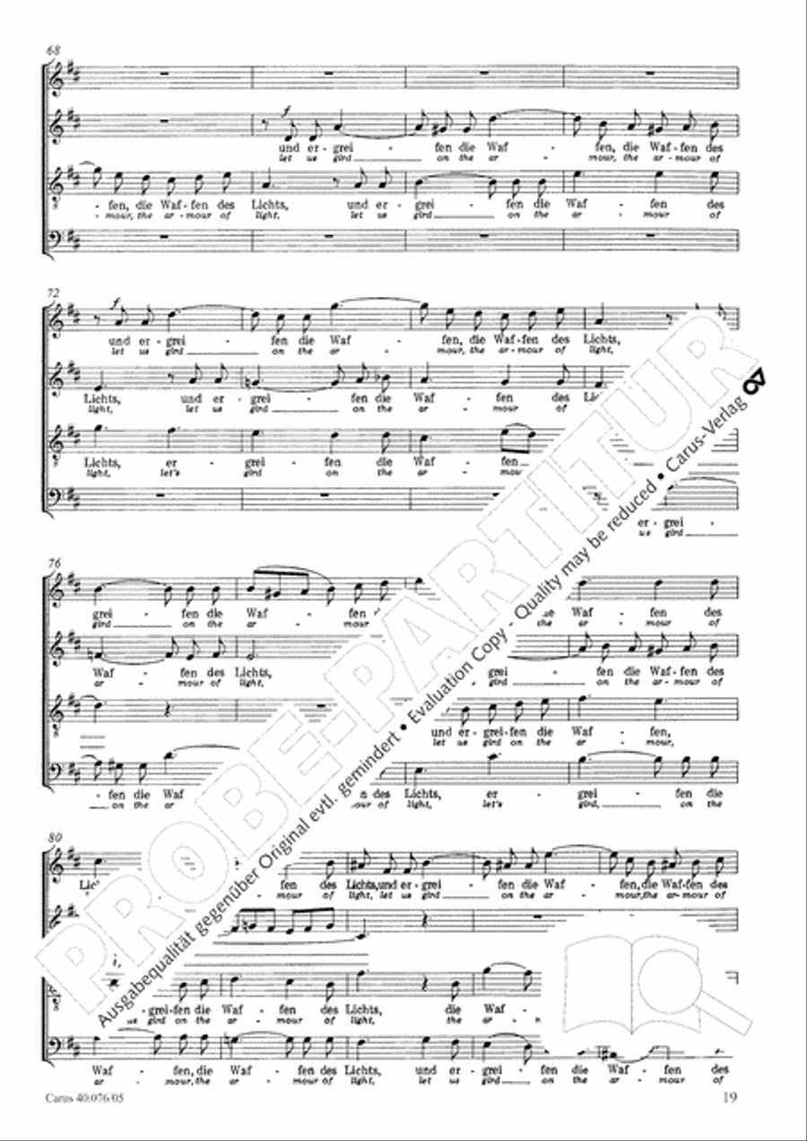 Hymn of Praise, MWV A 18 Hymn of Praise, MWV A 18 SSAATB scores gallery preview page 21