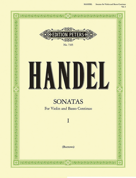 Sonatas for Violin and Continuo (New Edition), Vol. 1