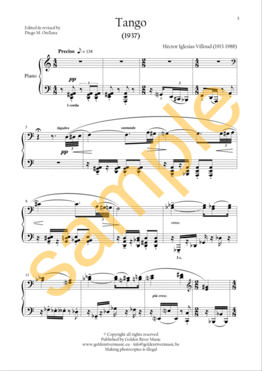 Tango Tango Piano Solo scores gallery preview page 3