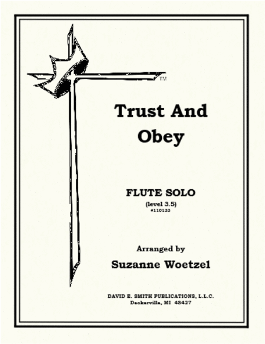 Trust And Obey Flute Solo scores gallery preview page 1