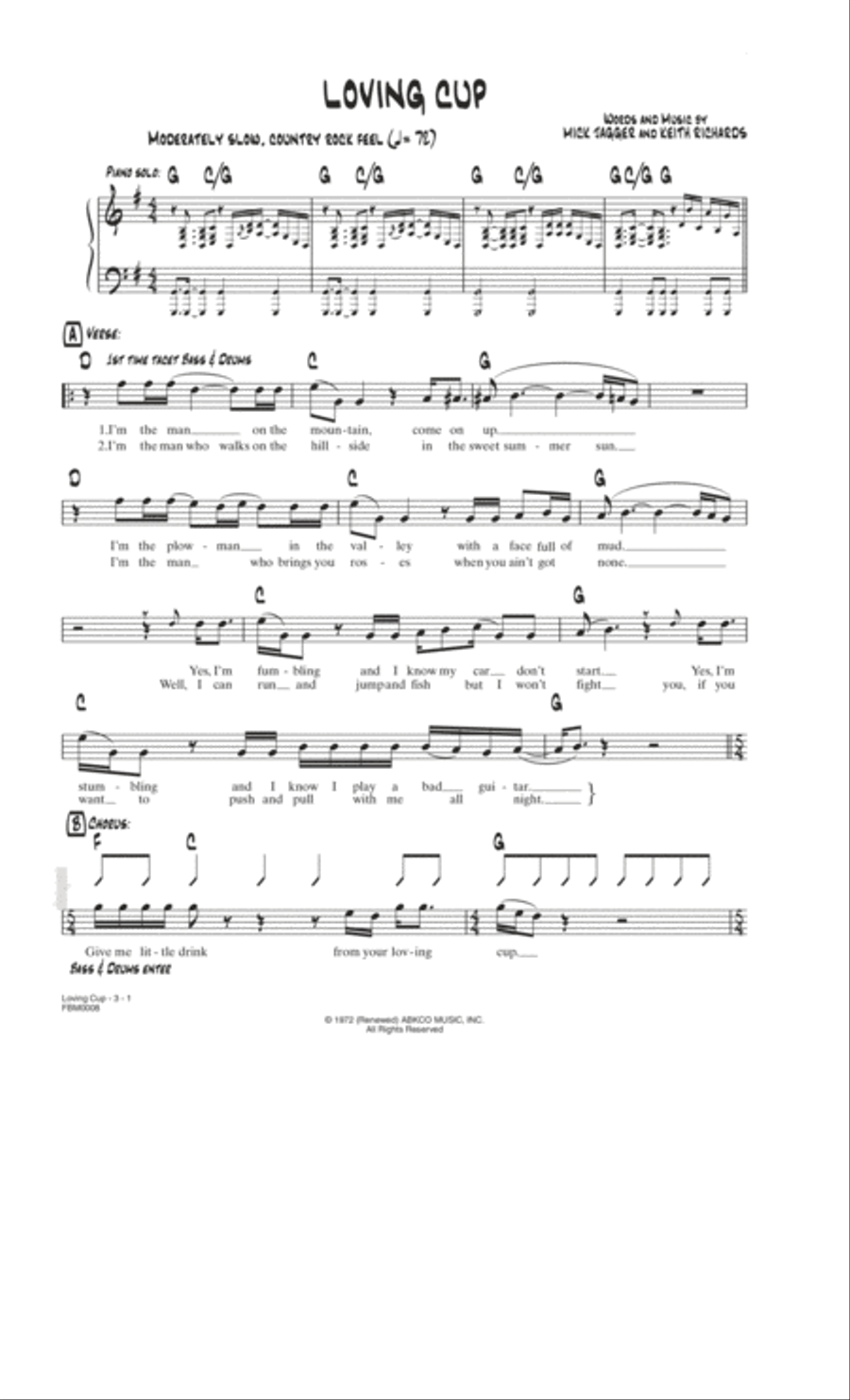 Loving Cup School and Community scores gallery preview page 1