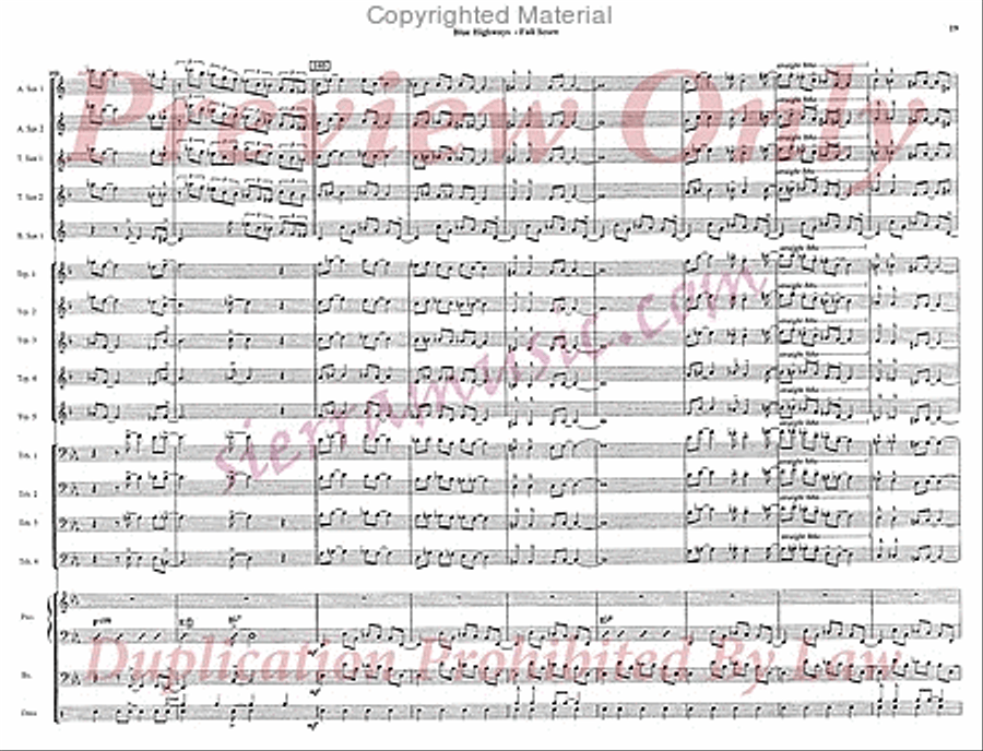 Blue Highways Blue Highways Jazz Ensemble scores gallery preview page 20