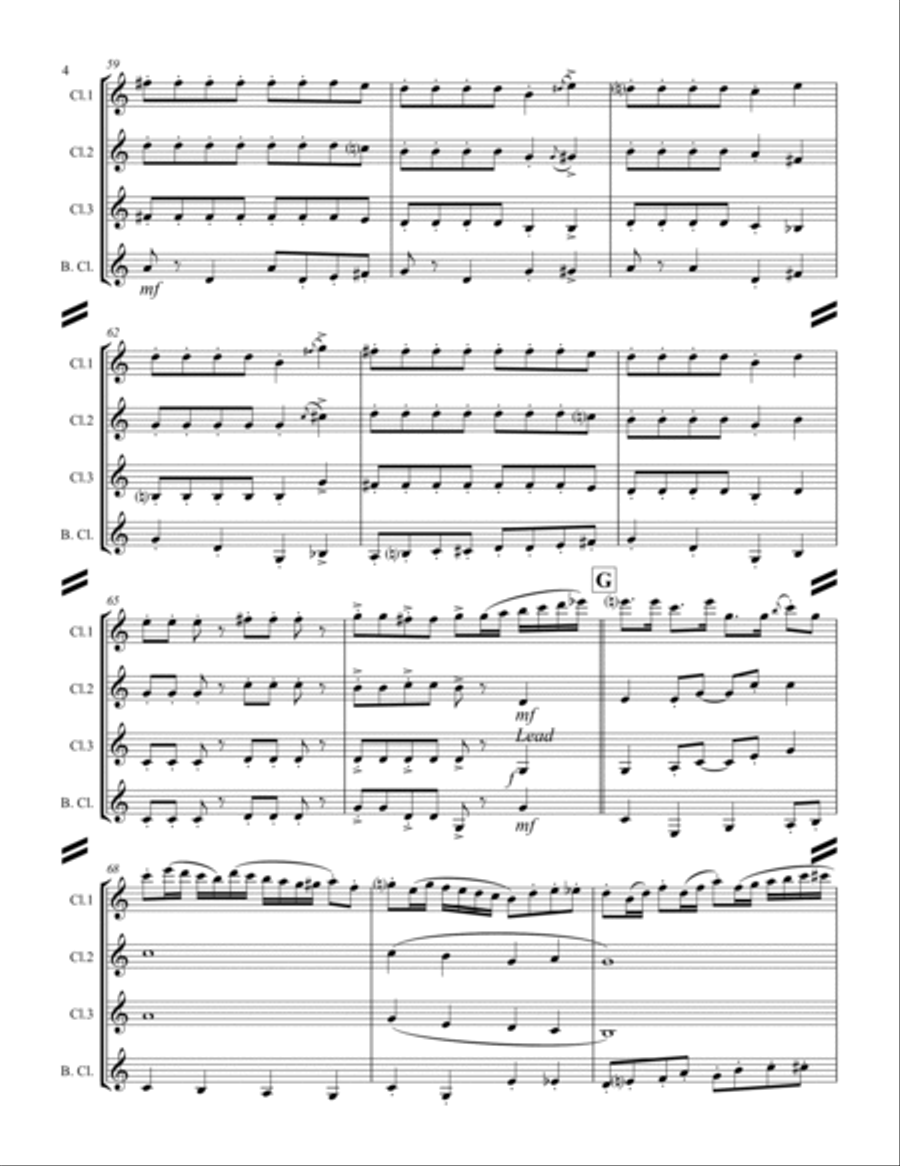 Too Fat Polka (she's Too Fat For Me) Woodwind Ensemble scores gallery preview page 5