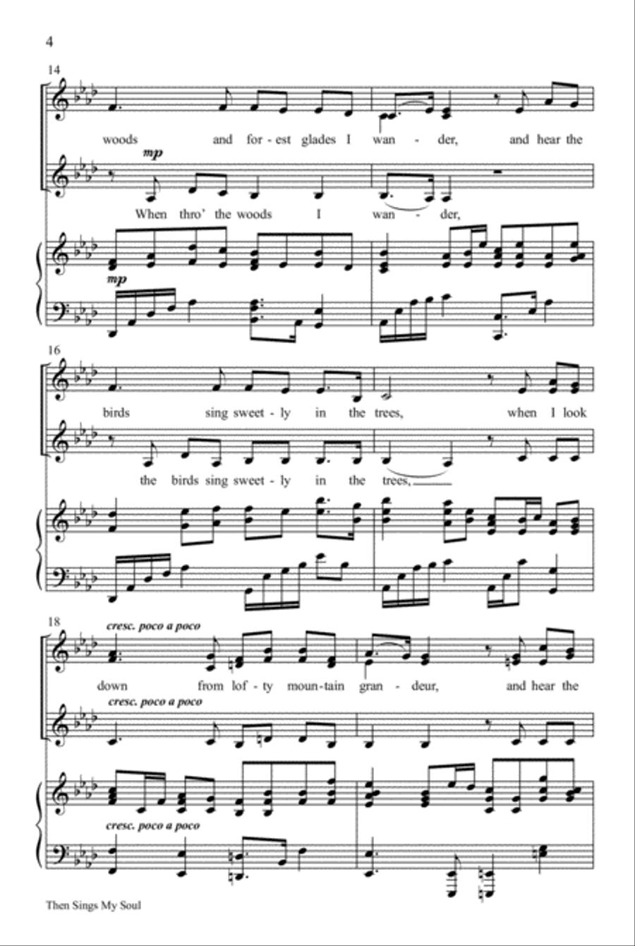 Then Sings My Soul SSA scores gallery preview page 4