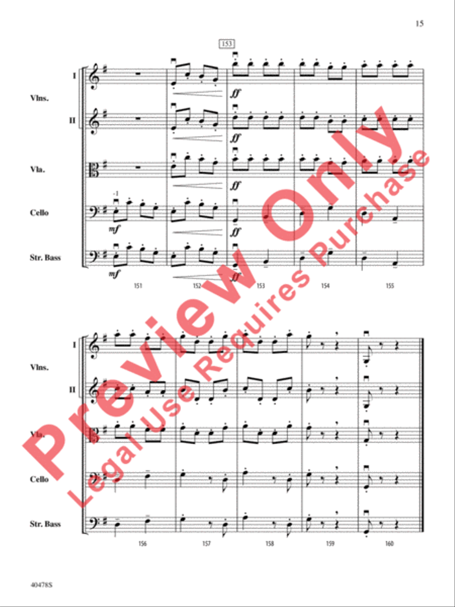 Coney Island Romp String Orchestra scores gallery preview page 16