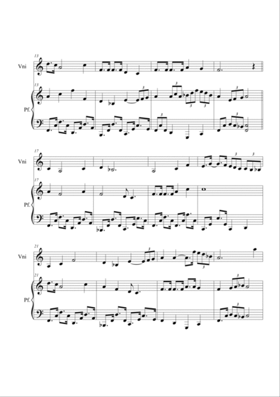 Swing Low, Sweet chariot. Violin and piano Violin Solo scores gallery preview page 2