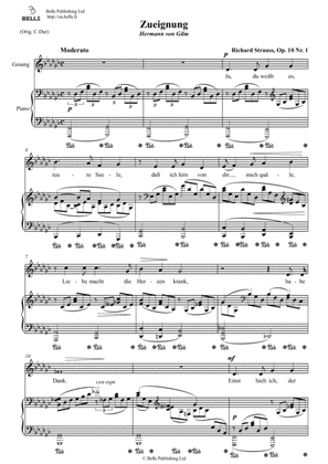 Book cover for Zueignung, Op. 10 No. 1 (G-flat Major)