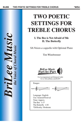 Book cover for Two Poetic Settings for Treble Chorus