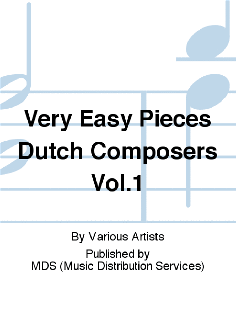 Very Easy Pieces Dutch Composers Vol.1 Piano Solo scores gallery preview page 1
