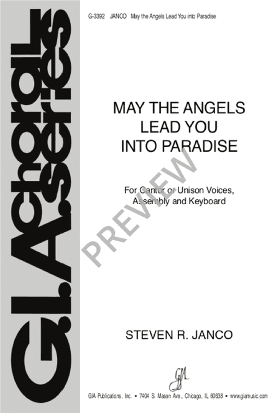 May the Angels Lead You into Paradise Unison Choir scores gallery preview page 2