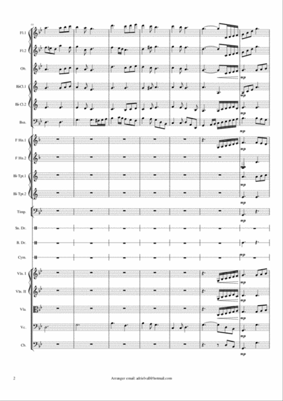 Ton-y-Botel (Ebenezer) Chamber Orchestra scores gallery preview page 2