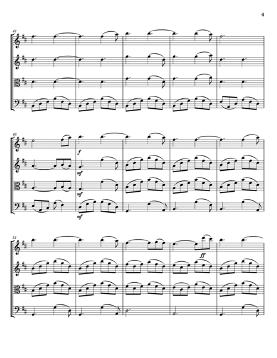 Hallelujah String Trio scores gallery preview page 4
