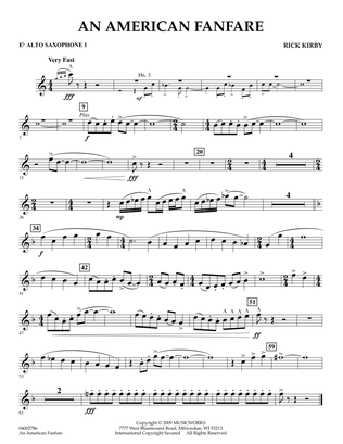 An American Fanfare - Eb Alto Saxophone 1