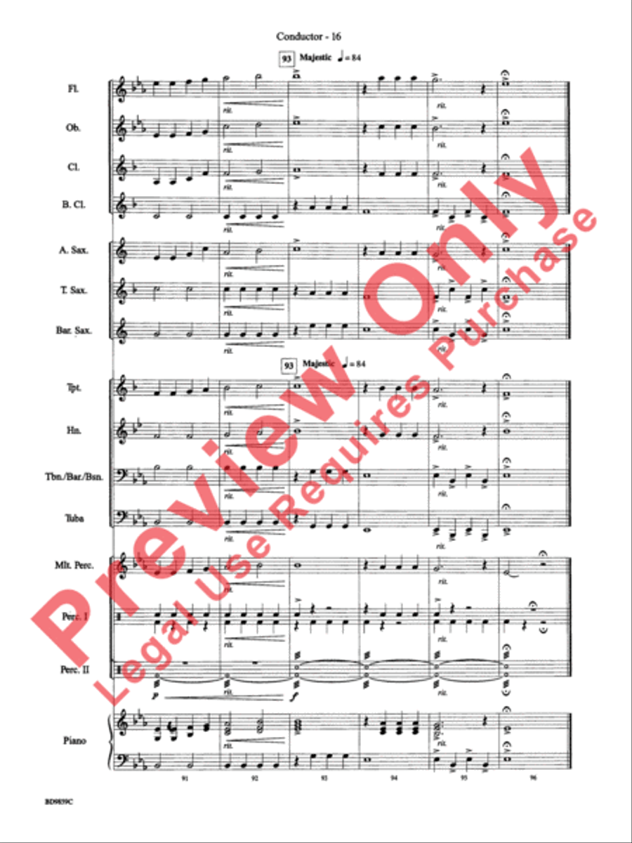 Classic Bits & Pieces (based on Favorite Classic Themes) Concert Band scores gallery preview page 18