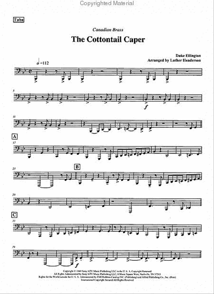 3 Classic Duke Quintets 3 Classic Duke Quintets Brass Quintet scores gallery preview page 5