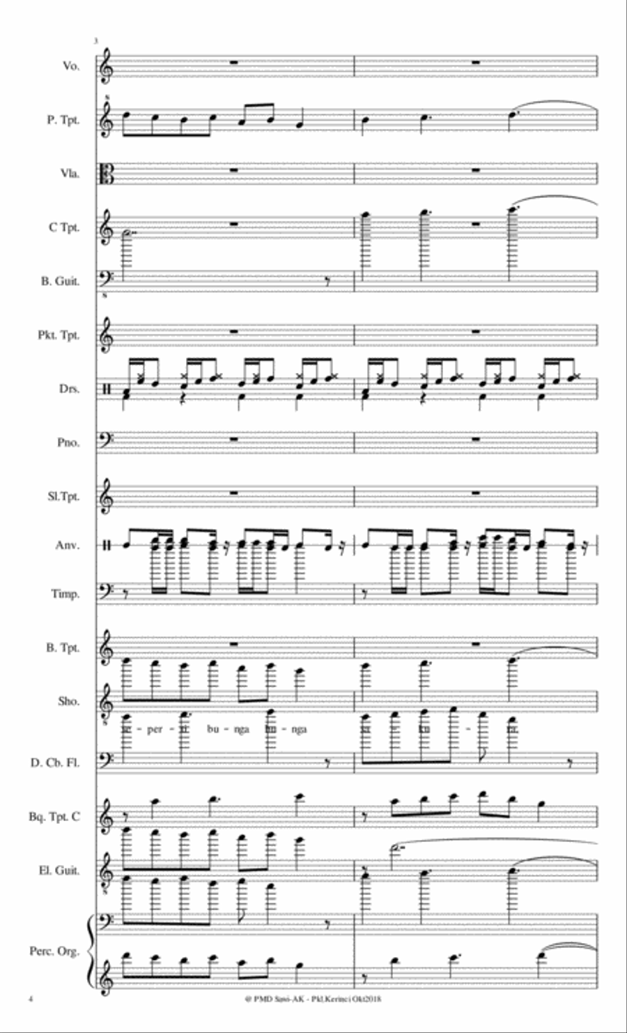 SAKURA (HIDUP INI AMAT INDAH) Large Ensemble scores gallery preview page 4