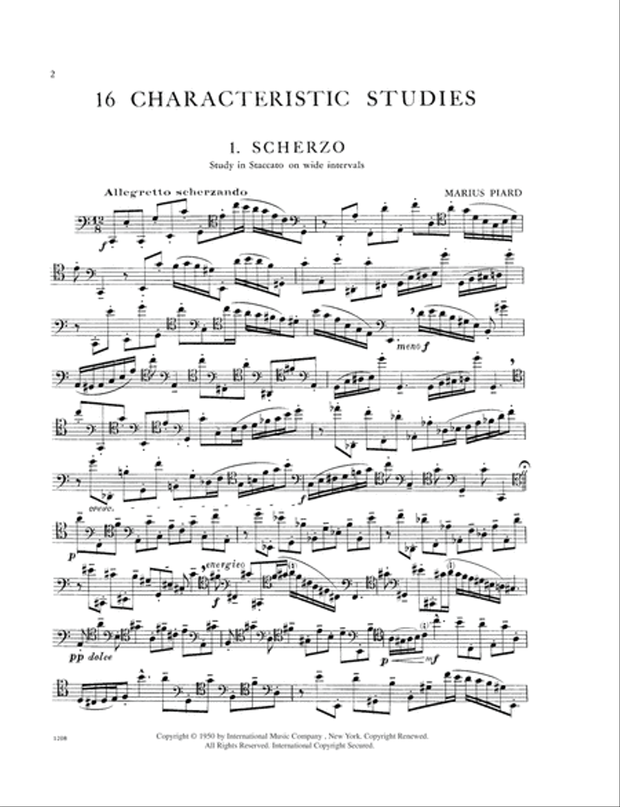 16 Characteristic Studies Bassoon Solo scores gallery preview page 2