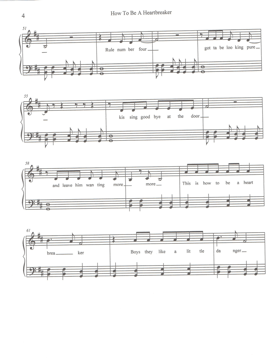 How To Be A Heartbreaker Small Ensemble scores gallery preview page 4