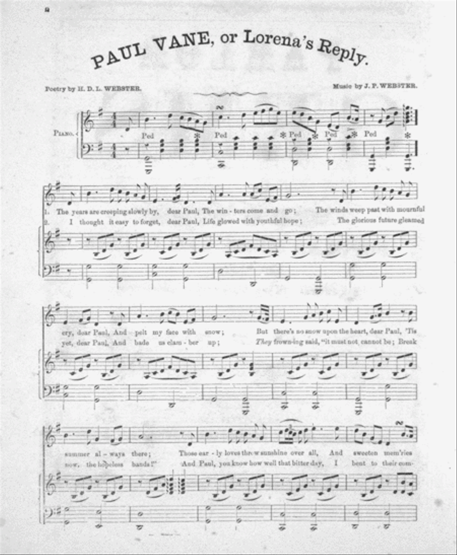 Paul Vane, or Lorena's Reply Voice scores gallery preview page 2