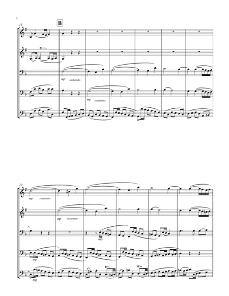 Recordare (from "Requiem") (F) (Brass Quintet - 2 Trp, 2 Trb, 1 Tuba)